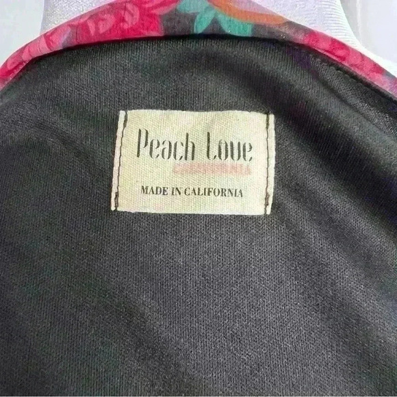 Peach Love California floral bodysuit. - Picture 9 of 11